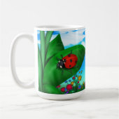 Cartoon Lady Bug Koffiemok (Links)