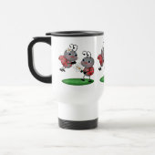 Cartoon Ladybug Animal Travel Mug Reisbeker (Links)