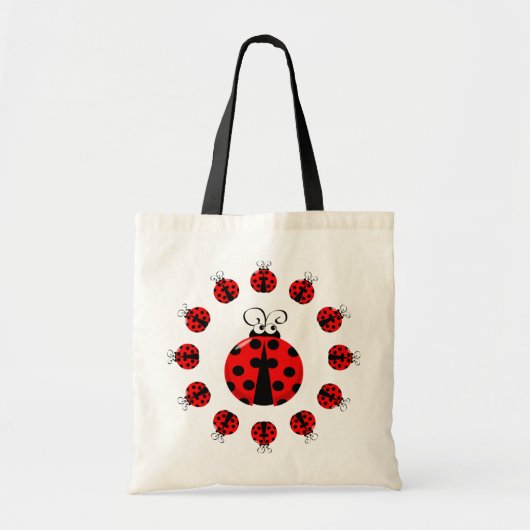Cartoon Ladybug Bag Tote Bag (Voorkant)