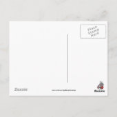 Cartoon Ladybug het Vierde briefkaart van Juli (Achterkant)