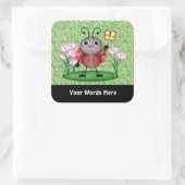 Cartoon Ladybug insect leuke sticker (Tas)