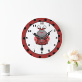 Cartoon Ladybug-muurklok Grote Klok (Huis)