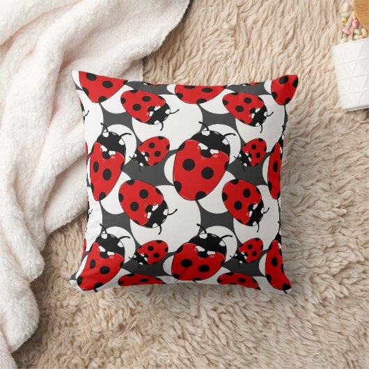 Cartoon Ladybug Pattern Kussen (Deken)