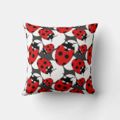 Cartoon Ladybug Pattern Kussen (Achterkant)