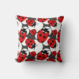 Cartoon Ladybug Pattern Kussen