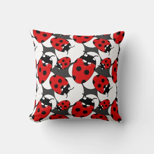 Cartoon Ladybug Pattern Kussen (Voorkant)