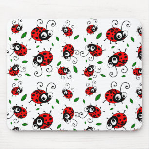 Cartoon ladybugs-patroon muismat