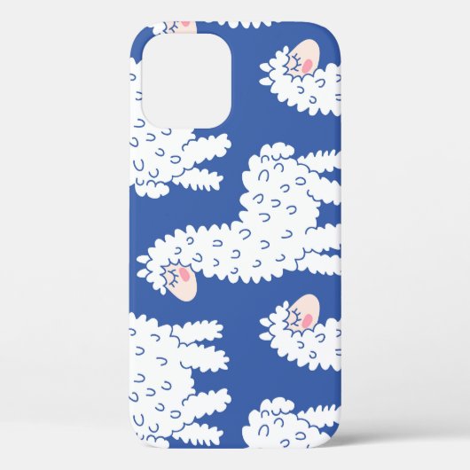 Cartoon lama alpaca,  motief Case-Mate iPhone case (Achterkant)