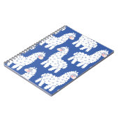 Cartoon lama alpaca,  motief notitieboek (Linkerzijde)