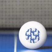 Cartoon lama alpaca, motief pingpongbal (Net)