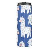 Cartoon lama alpaca,  motief thermosbeker (Achterkant)