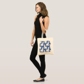 Cartoon lama alpaca,  motief tote bag (Voorkant (model))