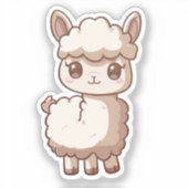 Cartoon lama sticker (Voorkant)