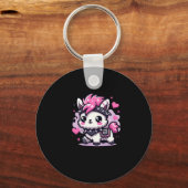 Cartoon Lama Sticker2 Sleutelhanger (Voorkant)