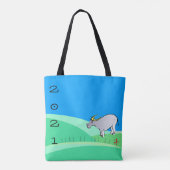 Cartoon Landschap Ox Chinees nieuwjaar 2021 AoTB Tote Bag (Achterkant)