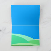 Cartoon Landschap Ox Chinees nieuwjaar 2021 GC Feestdagen Kaart (Binnen)