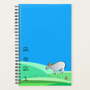 Cartoon Landschap Ox Chinees nieuwjaar SPl Planner