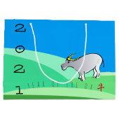 Cartoon Landschap Ox Chinees nieuwjaar Zodiac LGB Groot Cadeauzakje (Achterkant)