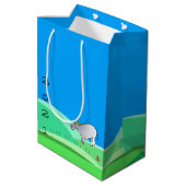 Cartoon Landschap Ox Chinees nieuwjaar Zodiac MGB Medium Cadeauzakje (Achterkant Gekanteld)