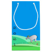 Cartoon Landschap Ox Chinees nieuwjaar Zodiac SGB Klein Cadeauzakje (Achterkant)