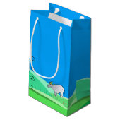 Cartoon Landschap Ox Chinees nieuwjaar Zodiac SGB Klein Cadeauzakje (Achterkant Gekanteld)