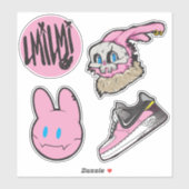 Cartoon Laptop_2Sticker Sticker (Vel)