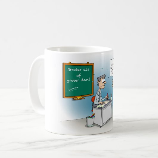 Cartoon; later als ik groot ben koffiemok (Voorkant links)