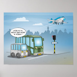 Cartoon; later als ik groot ben - poster