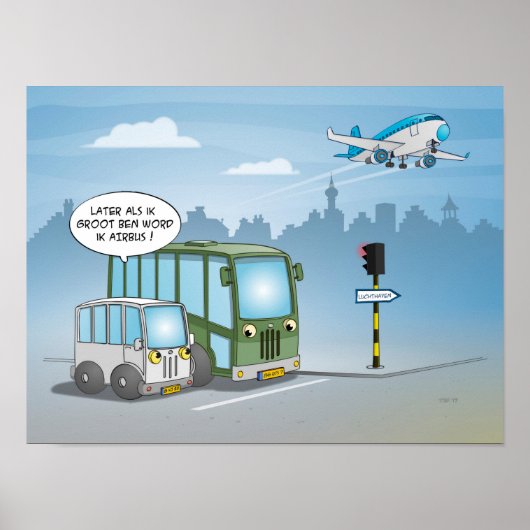 Cartoon; later als ik groot ben -  poster (Voorkant)