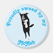 Cartoon Leaping McNab Magnet (Voorkant)