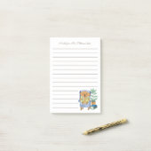Cartoon Leesbare Hond Bibliothecaris Post-It Notit Post-it® Notes (Op bureau)