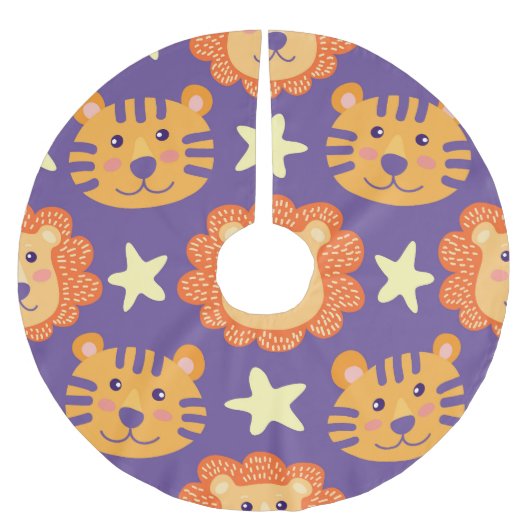 Cartoon Leeuwen & Tijgers:  Kerstboom Rok (Voorkant)