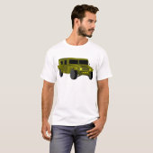 Cartoon legertruck tekening t-shirt (Voorkant volledig)