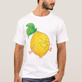Cartoon Lemon Mannen T-shirt (Voorkant)