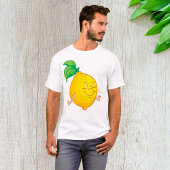 Cartoon Lemon Mannen T-shirt