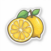 Cartoon lemon sticker (Voorkant)