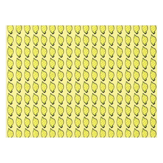 Cartoon Lemons Bright Geel Tafelkleed (Voorkant (Horizontaal))