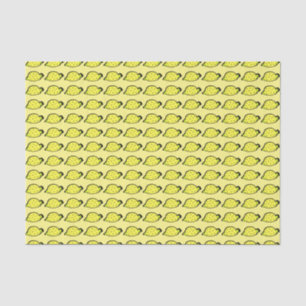 Cartoon Lemons Pattern Yellow Tissuepapier