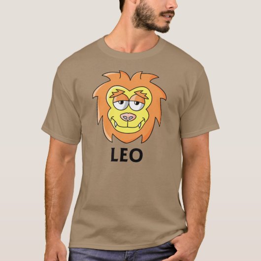 Cartoon Leo Lion T-shirt (Voorkant)