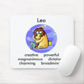  Cartoon Leo Lion vertrekt dierentuin Muismat (Met muis)