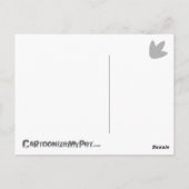 Cartoon Leopard Gecko Briefkaart (Achterkant)