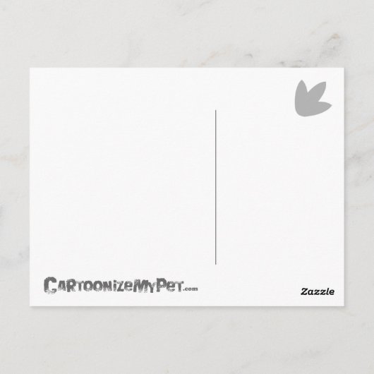 Cartoon Leopard Gecko Briefkaart (Achterkant)