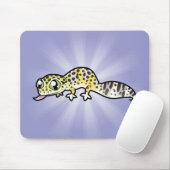 Cartoon Leopard Gecko Muismat (Met muis)