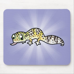 Cartoon Leopard Gecko Muismat
