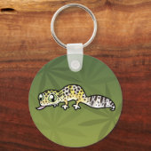 Cartoon Leopard Gecko Sleutelhanger (Voorkant)