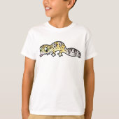 Cartoon Leopard Gecko T-shirt (Voorkant)
