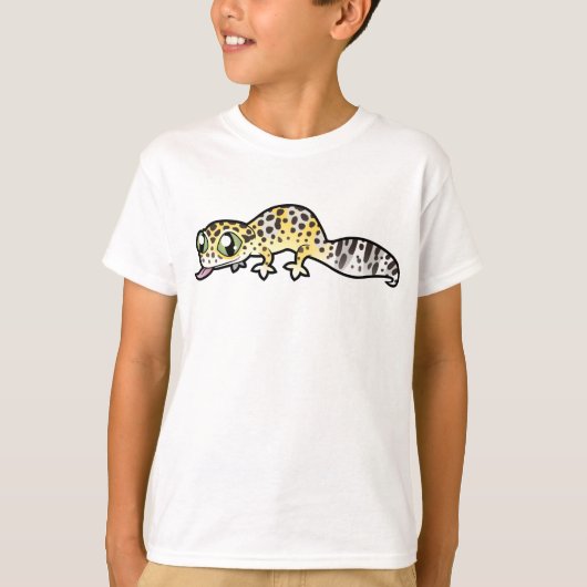 Cartoon Leopard Gecko T-shirt (Voorkant)