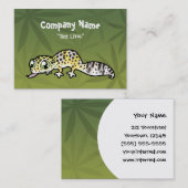 Cartoon Leopard Gecko Visitekaartje (Voorkant / Achterkant)