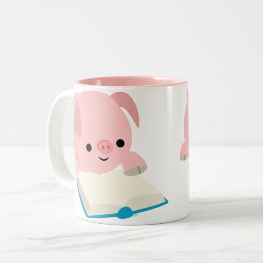 Cartoon lezen Mok (Voorkant links)