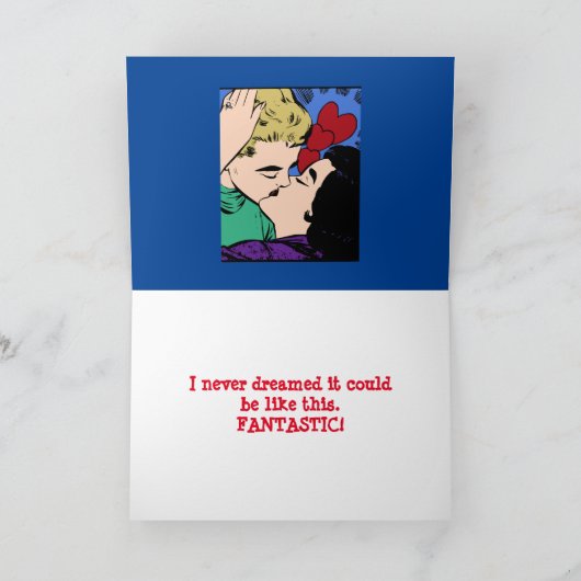 CARTOON LIEFDE/JUBILEUM KAART (Binnen)